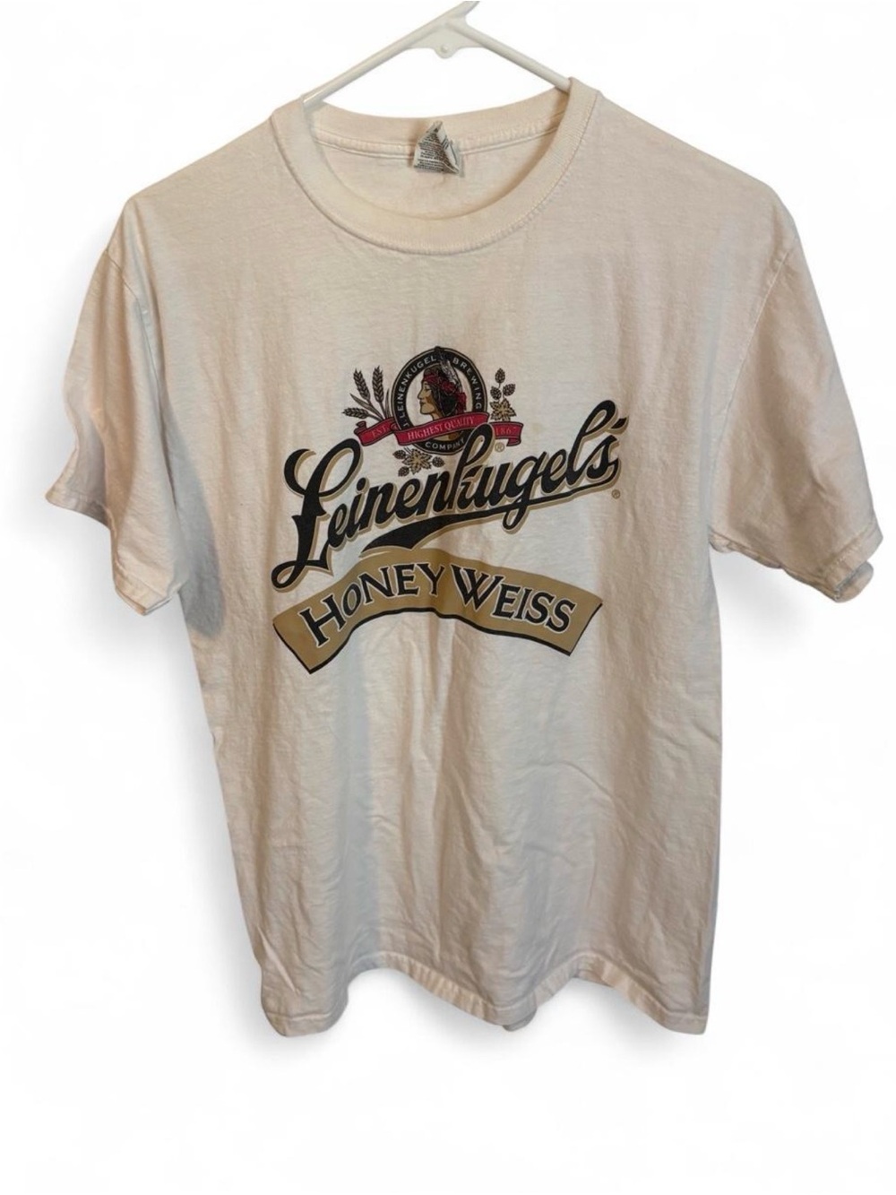 Fruit of the Loom White Leinenkugel Honey Weiss Graphic Tee